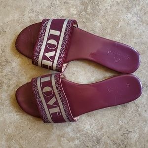 Love Slip on Sandals, Women's Sz 5/6